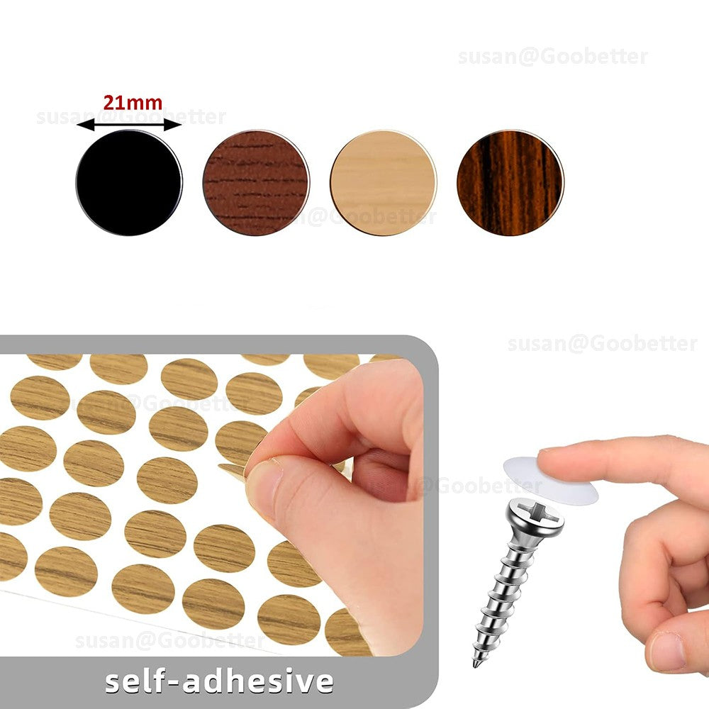 21mm Self Adhesive Decorative Screw Holes Nail Cams Cover Caps Furniture Kitchen