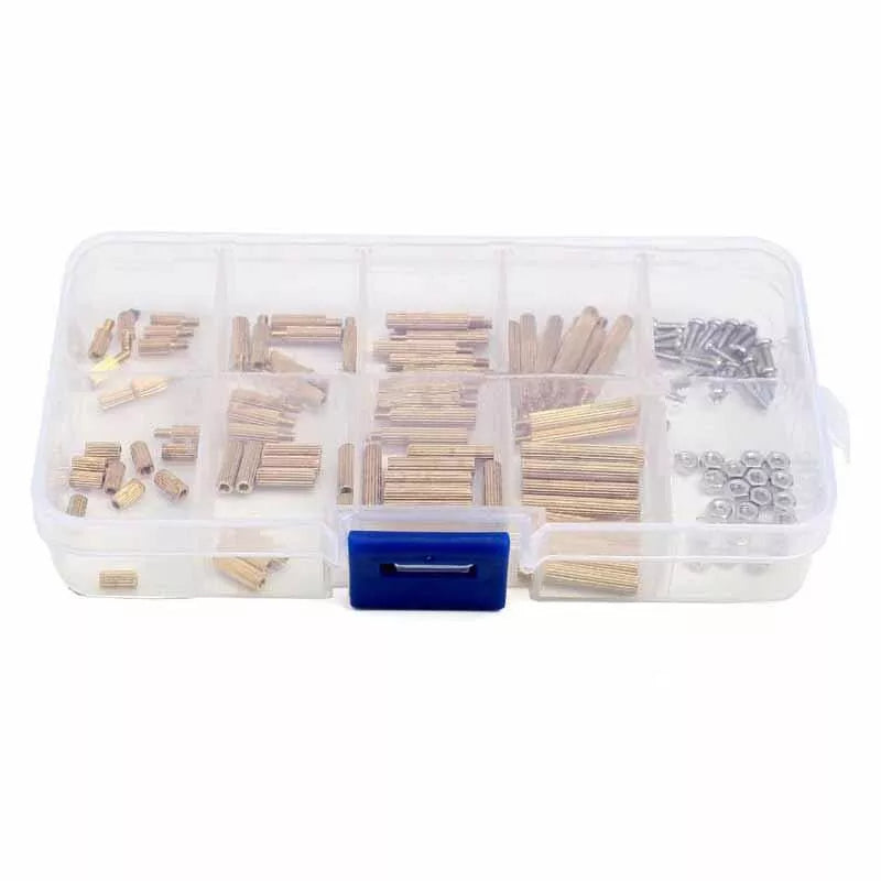 120pcs M2 spacer bolts spacer brass inside-outside bolts nuts set
