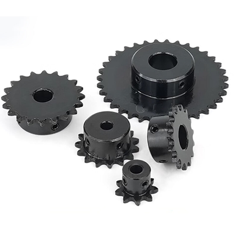 Hole 8mm-20mm Steel Chain Sprocket Pilot Bore 04C 26T-30T Sprockets Roller Chain