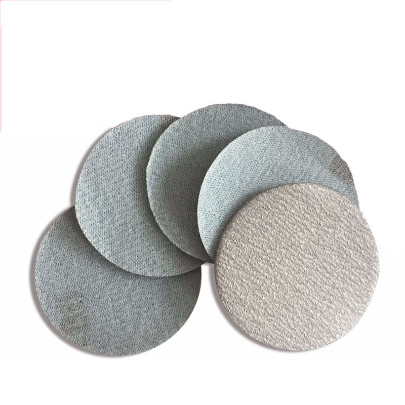 125mm/5-inch dry sandpaper discs with color-coded grits for easy identification during woodworking and smoothing.