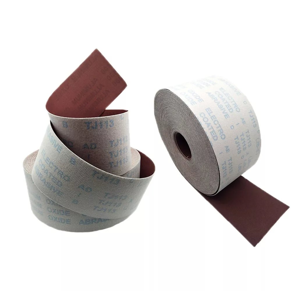 4.5" 115mm 60 - 400Grit Hook and Loop Sandpaper Roll Velour Pads Sanding Strips - HomeDIYer
