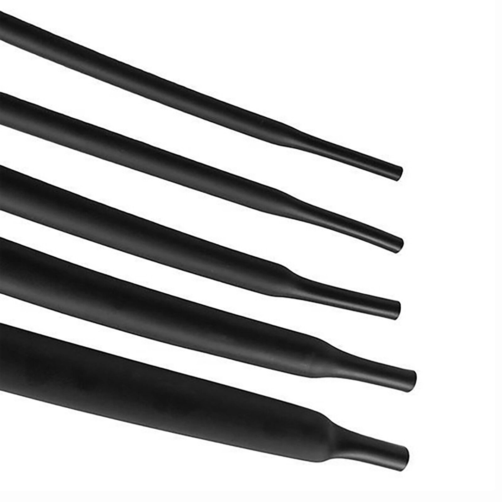 Black Heat Shrink Tubing — 2:1 / 3:1 / 4:1 Dual Wall Glue Lined, 1mm–60mm