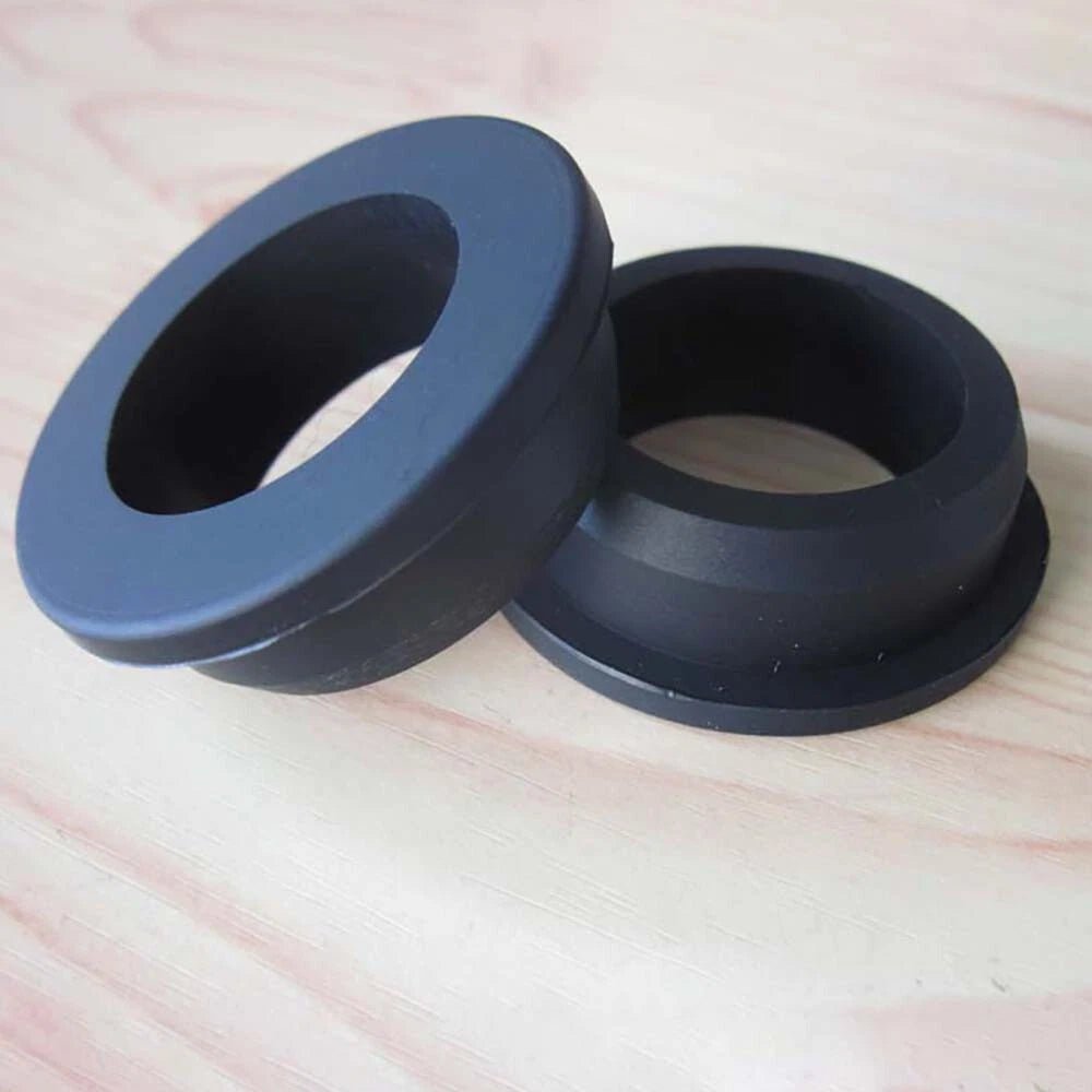 5mm - 201.5mm Silicone Rubber Grommet Plug Bungs Cable Wiring Protect Bushes Black - HomeDIYer