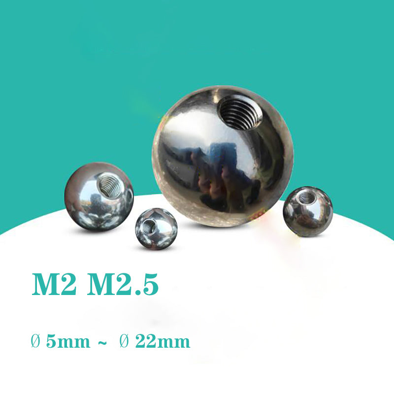 Stainless Steel Thread Ball Bearing with Half-hole, M2 and M2.5 sizes