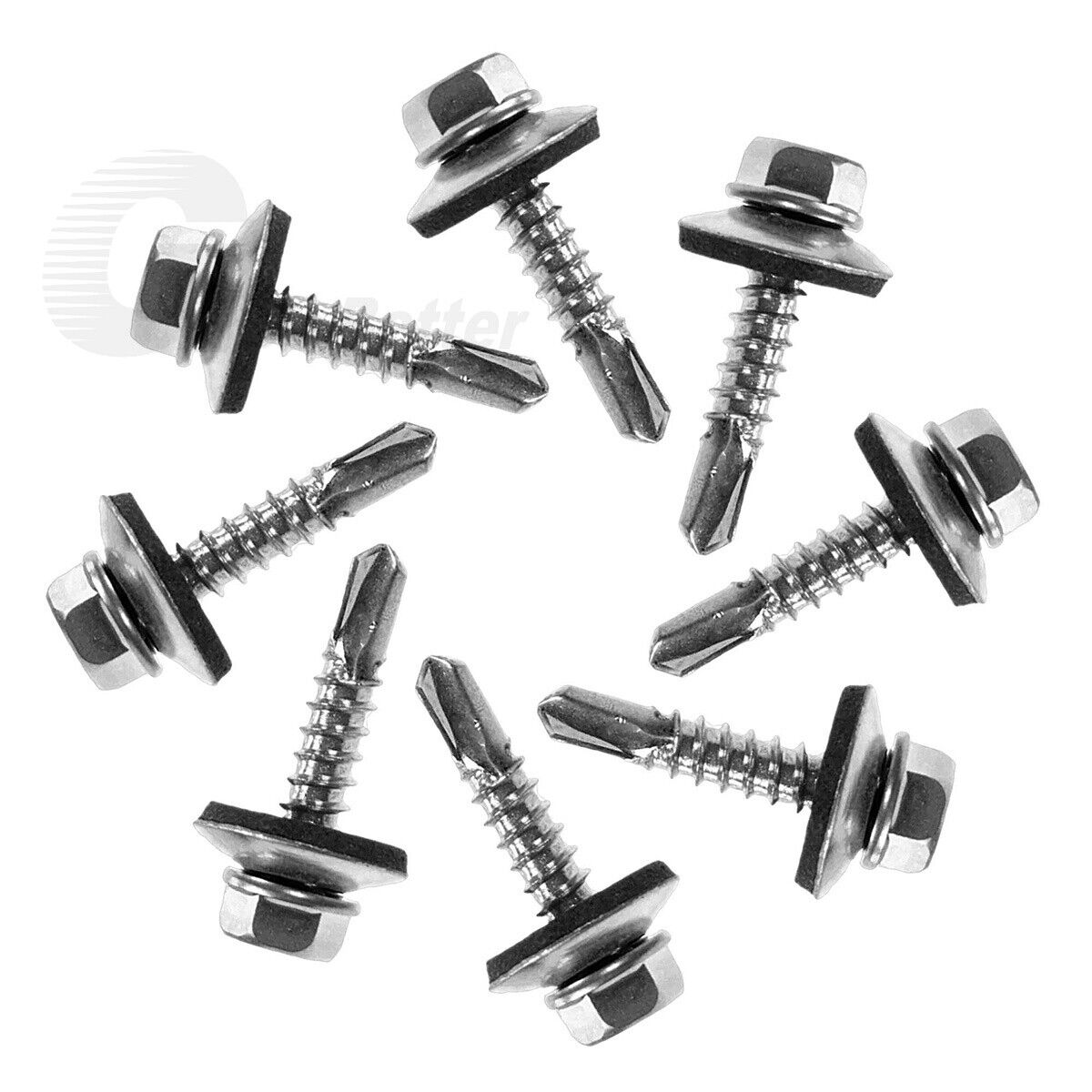 M4.2 M4.8 Hexagon Head Self Drilling Roofing Screw Set With bonded EPDM Rubber Washers - HomeDIYer