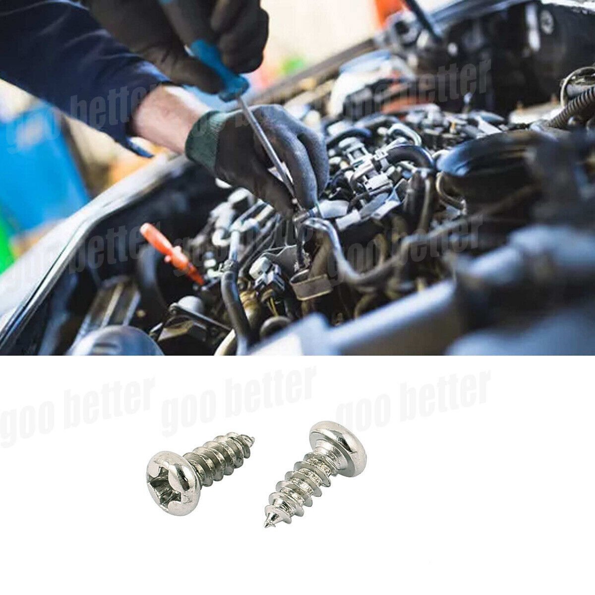 450x M3 - M5 Pan Head Self Tapping Phillips Screws Silvery A2 Stainless Steel Set - HomeDIYer