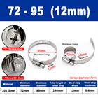 Stainless Steel Hose Clamps Jubilee Type Pipe Tube Clips 201steel 6mm To 289mm