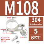 304 Stainless Steel Pipe Clamp U-Bolt Hose Clip 10 - 115mm Plumbing Fixing