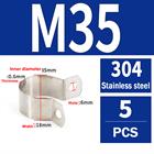 304 Stainless Steel Pipe Clamp U-Bolt Hose Clip 10 - 115mm Plumbing Fixing
