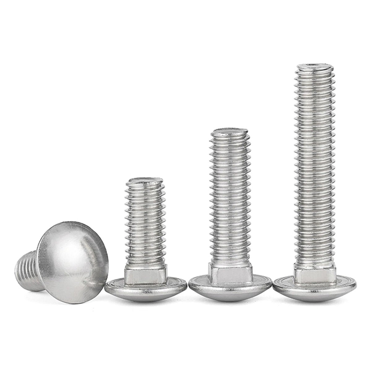M4 Carriage Bolts – G304 Stainless Steel, DIN 603, Cup Square Dome Head - HomeDIYer