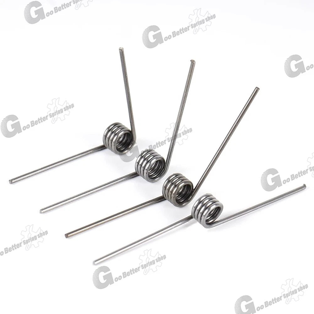 Torsion Spring 3-9 Coil (10 pcs), 1.6mm Wire dia, 8 ~ 18mm OD, Left spring Steel