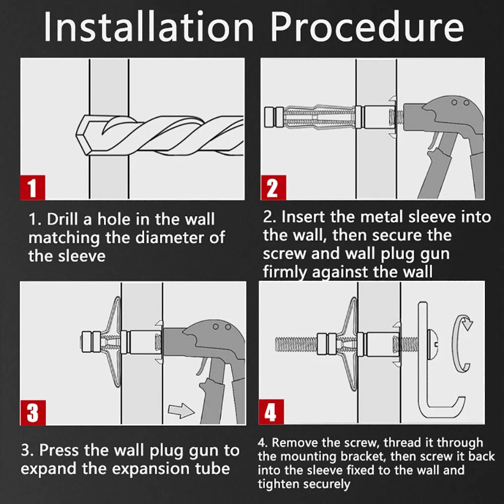 M4–M8 Metal Drywall Expansion Bolts | Hollow Wall Anchors for Plasterboard & Drywall