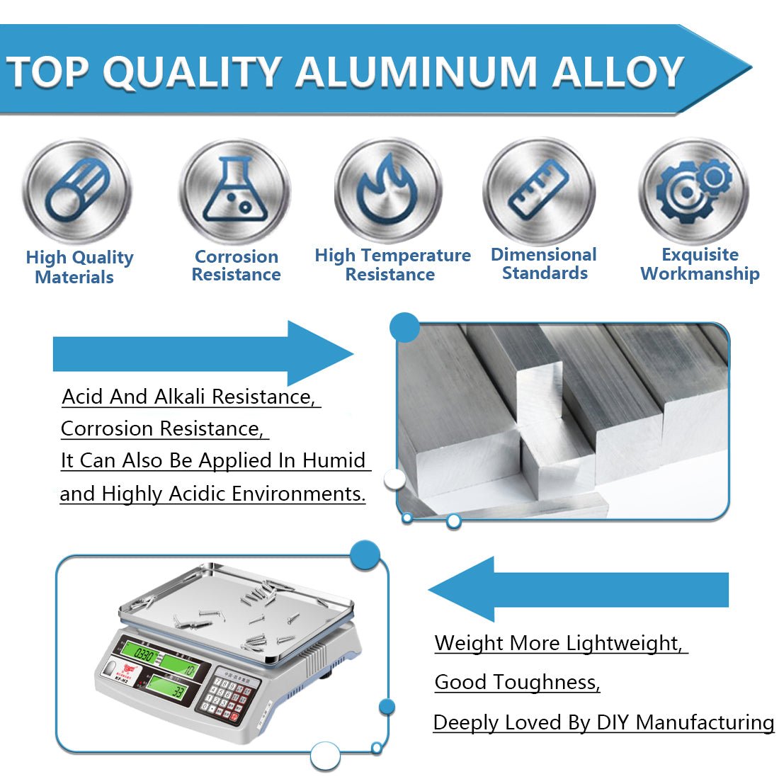 1/4 M4 M5 M6 Clamping Thumb Screw Tee Wing Knob Head Hand Grip Bolt Aluminum - HomeDIYer