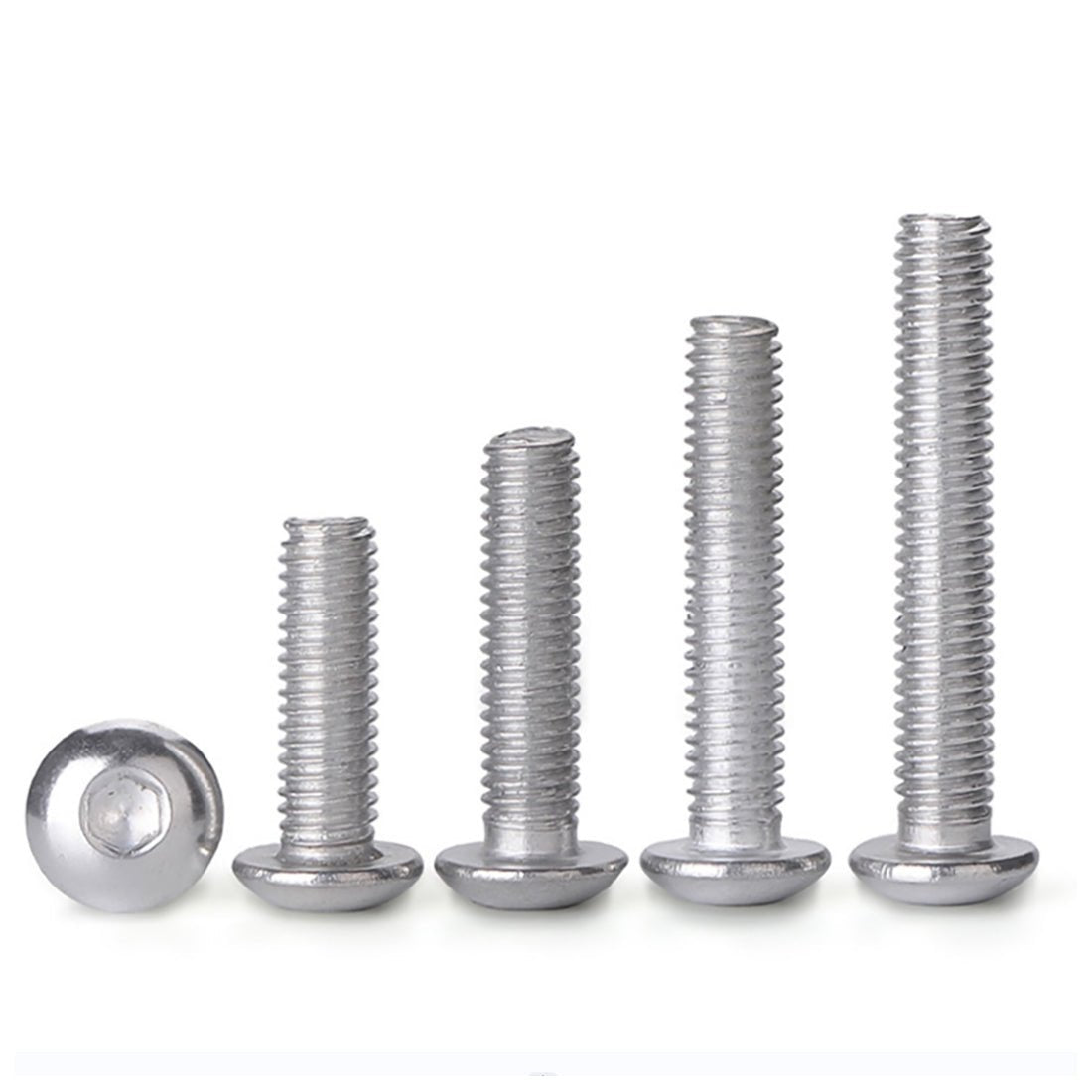 M3 M4 M5 M6 Socket Button Screws - Dome Head - Hex Allen Bolts - Aluminum Alloy - HomeDIYer