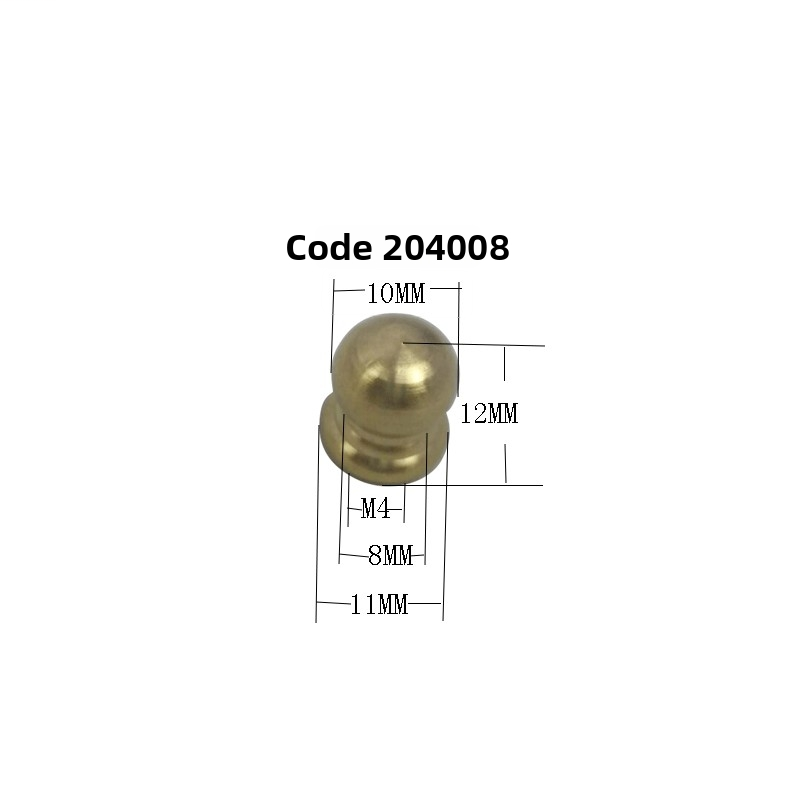 Premium Copper Round Head Cap Nuts & Hanger Nuts – M4 to M10 Decorative Hardware for Lamps & Furniture