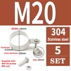 304 Stainless Steel Pipe Clamp U-Bolt Hose Clip 10 - 115mm Plumbing Fixing