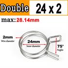 New Double Wire Fuel Hose Spring Clips Silicone Pipe Clamps Air Band Vacuum Tube - HomeDIYer