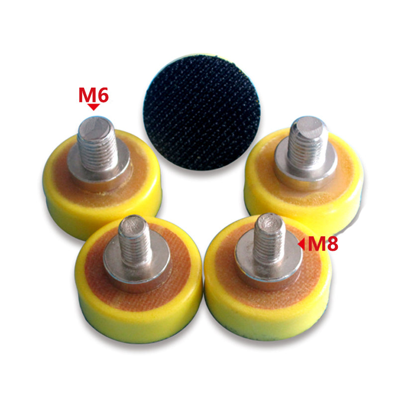 Side View 1"-6" Sanding Pad - Black Rubber+Metal Bolt for HomeDIYer Drill Grinder