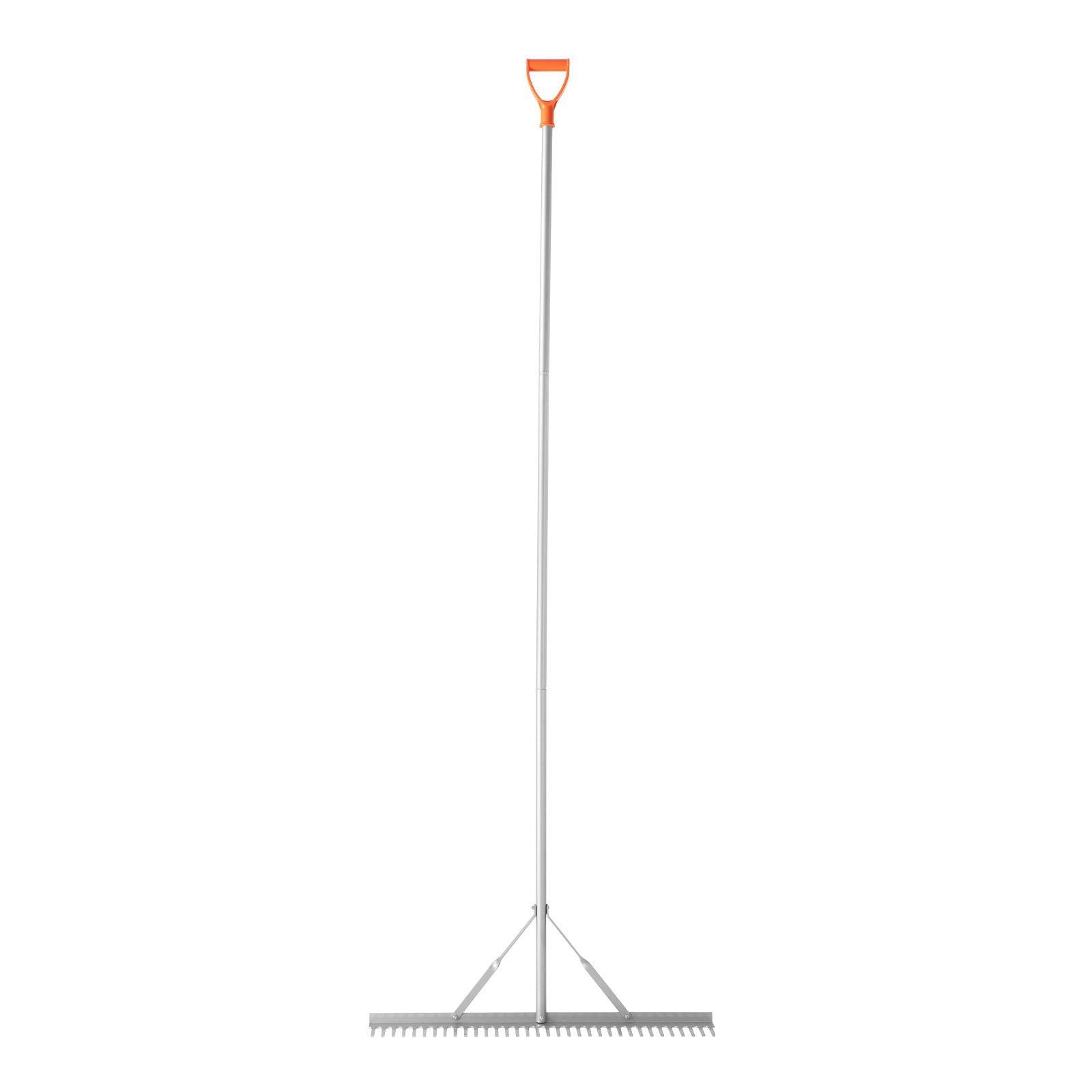 Landscape Rake, 36 inch Wide Head 102 inch Handle, Large Heavy Duty Aluminum Landscaping Leaf Rake Tool, Asphalt Level for Loosening Soil, Garden & Yard, Pond Gravel & Beach Lawn Care, 52ft Rope