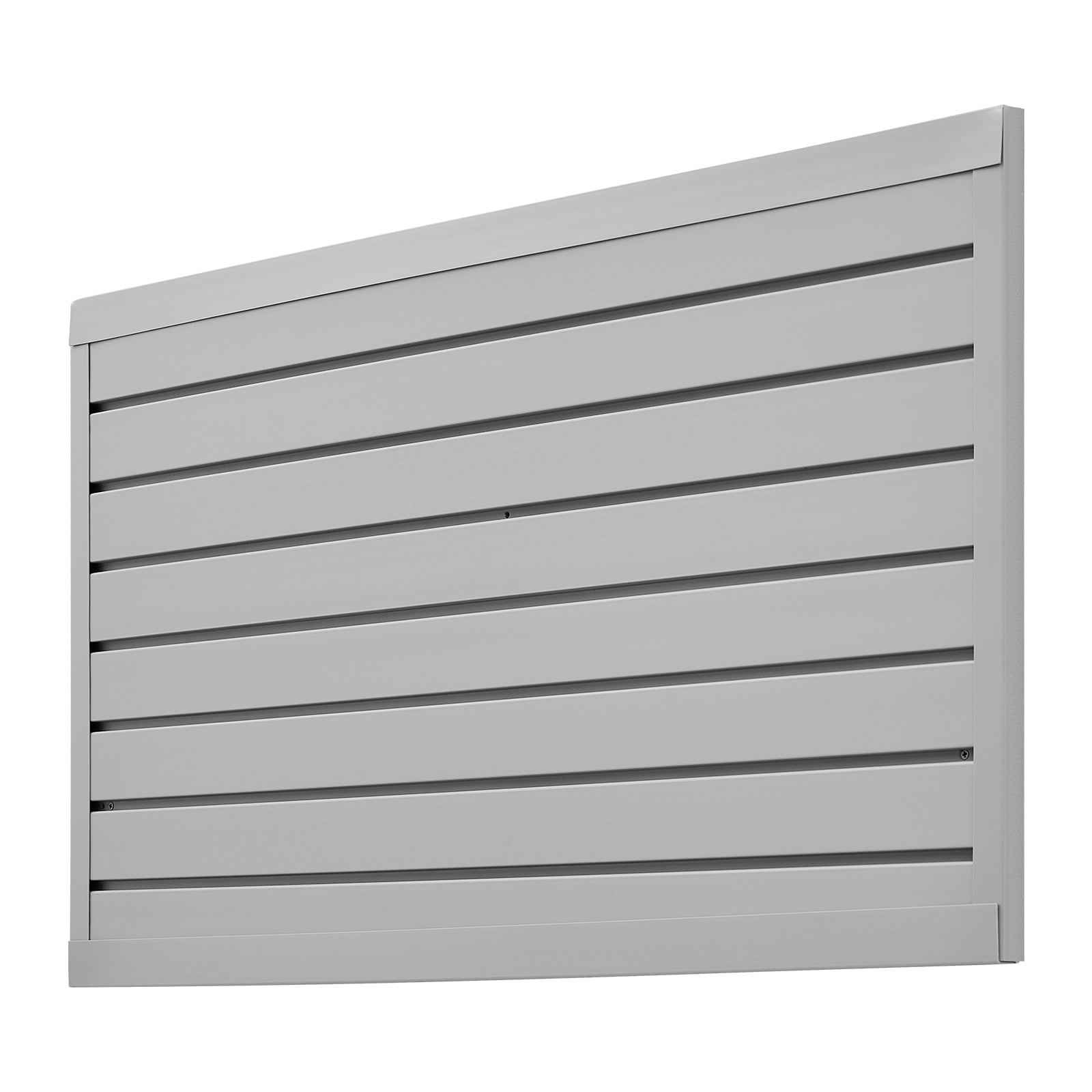 2 x 4 ft Slat Wall Paneling PVC Grey Garage Slatwall with Modular Design