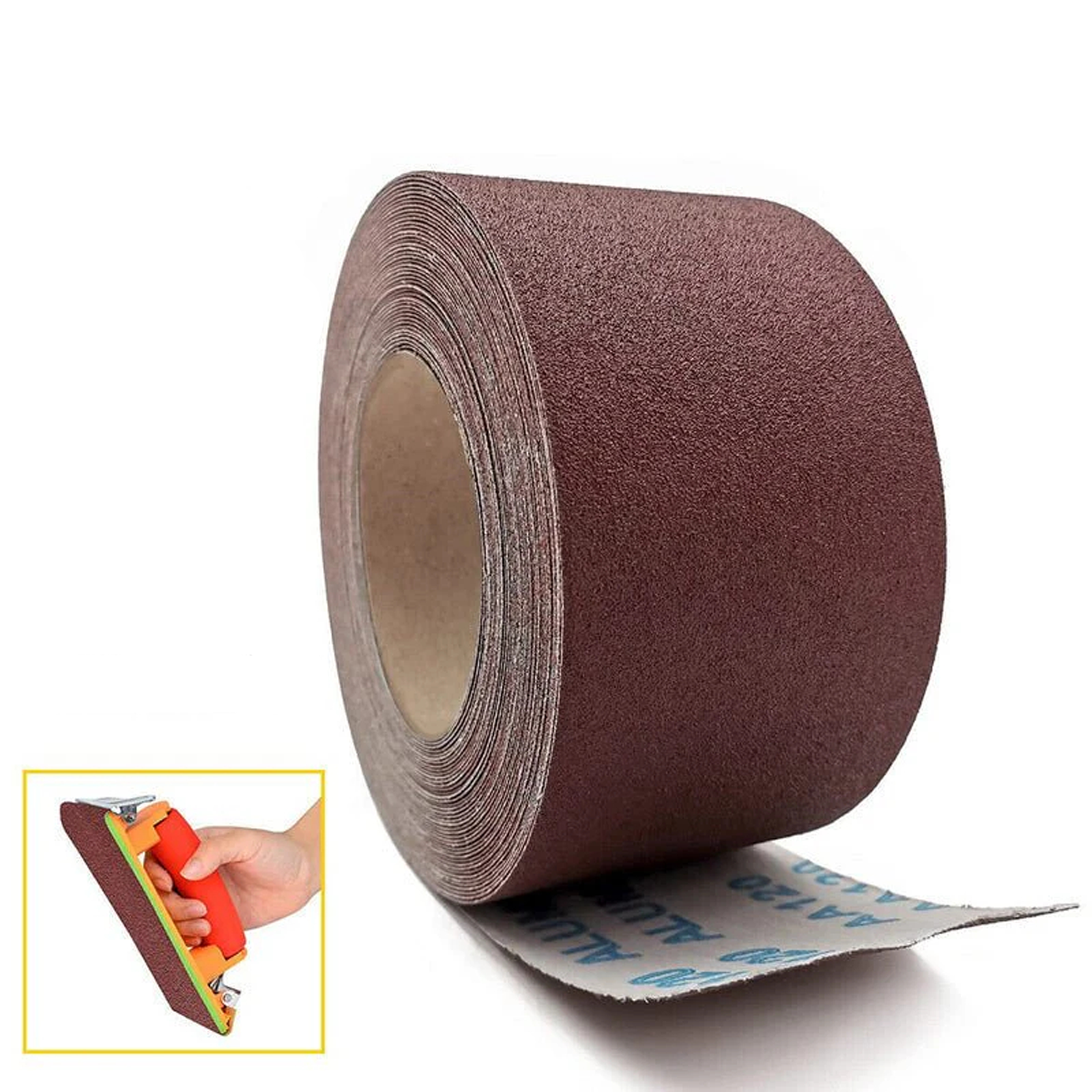 5m Aluminiumoxid-Schleifpapierrolle 240er Körnung APolishing Schleifpapier Schleifen Schleifmittel