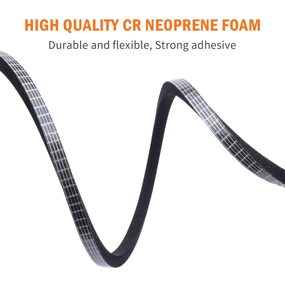 Neoprene Self Adhesive Backed Foam Sponge Strip Roll Sheet Tape Sticky Seal EPDM - HomeDIYer