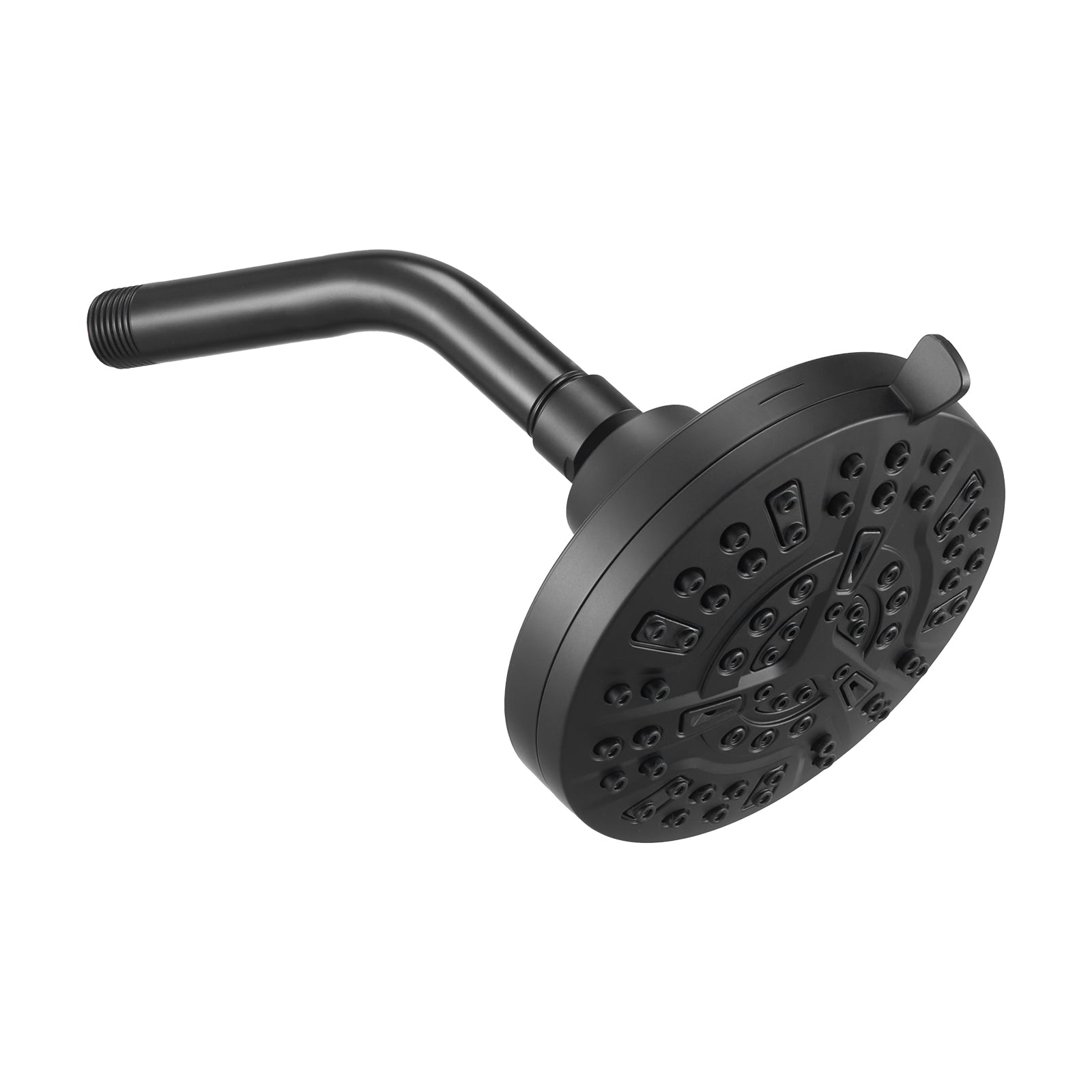 Complete Tub & Shower Faucet Set – 5" Rainfall Shower Head, 8 Spray Modes, Pressure Balancing Valve, Matte Black
