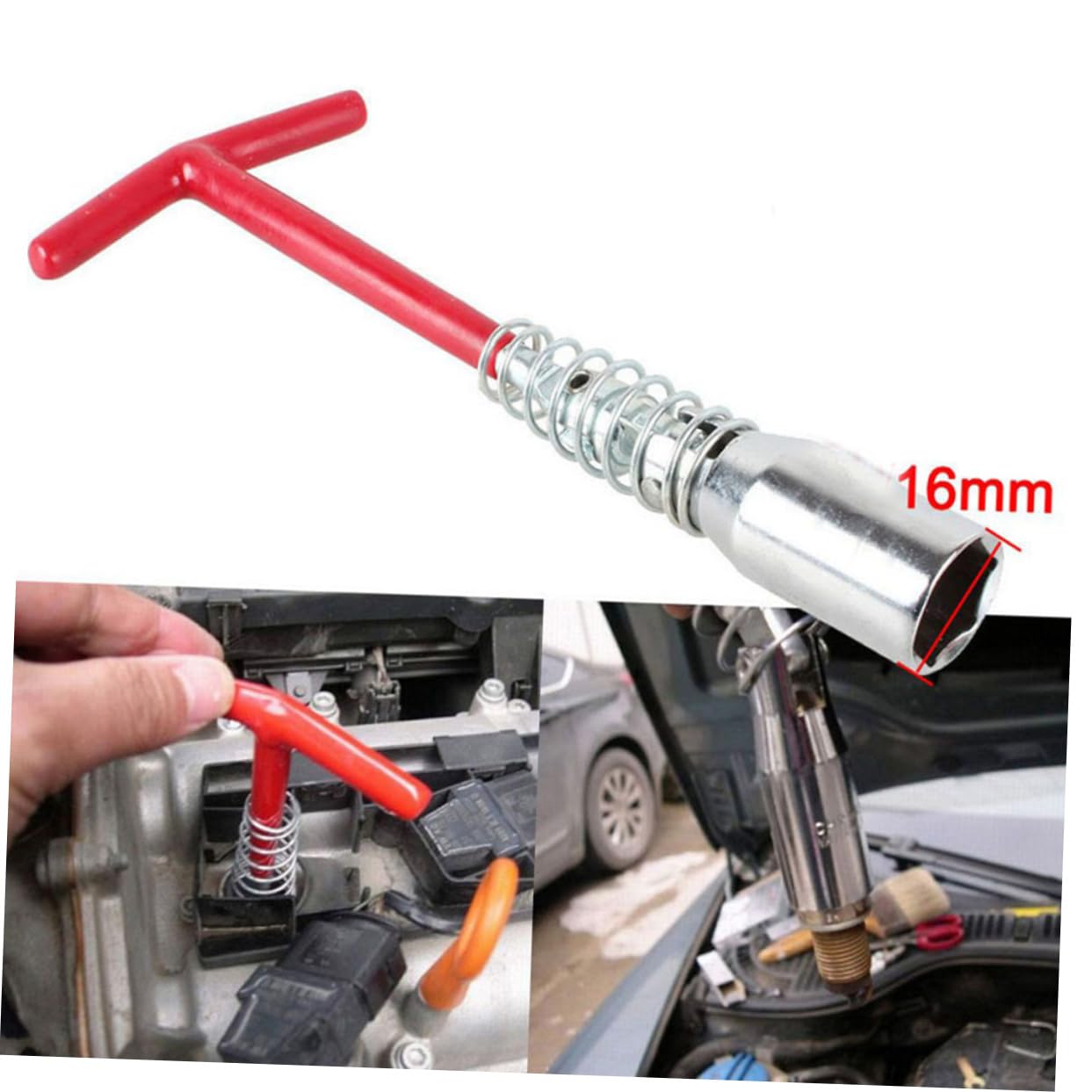 Spark Plug T - Wrench Spanners 16mm 21mm Sockets Removal Tool 5/8" 13/16" Dual - Use - HomeDIYer