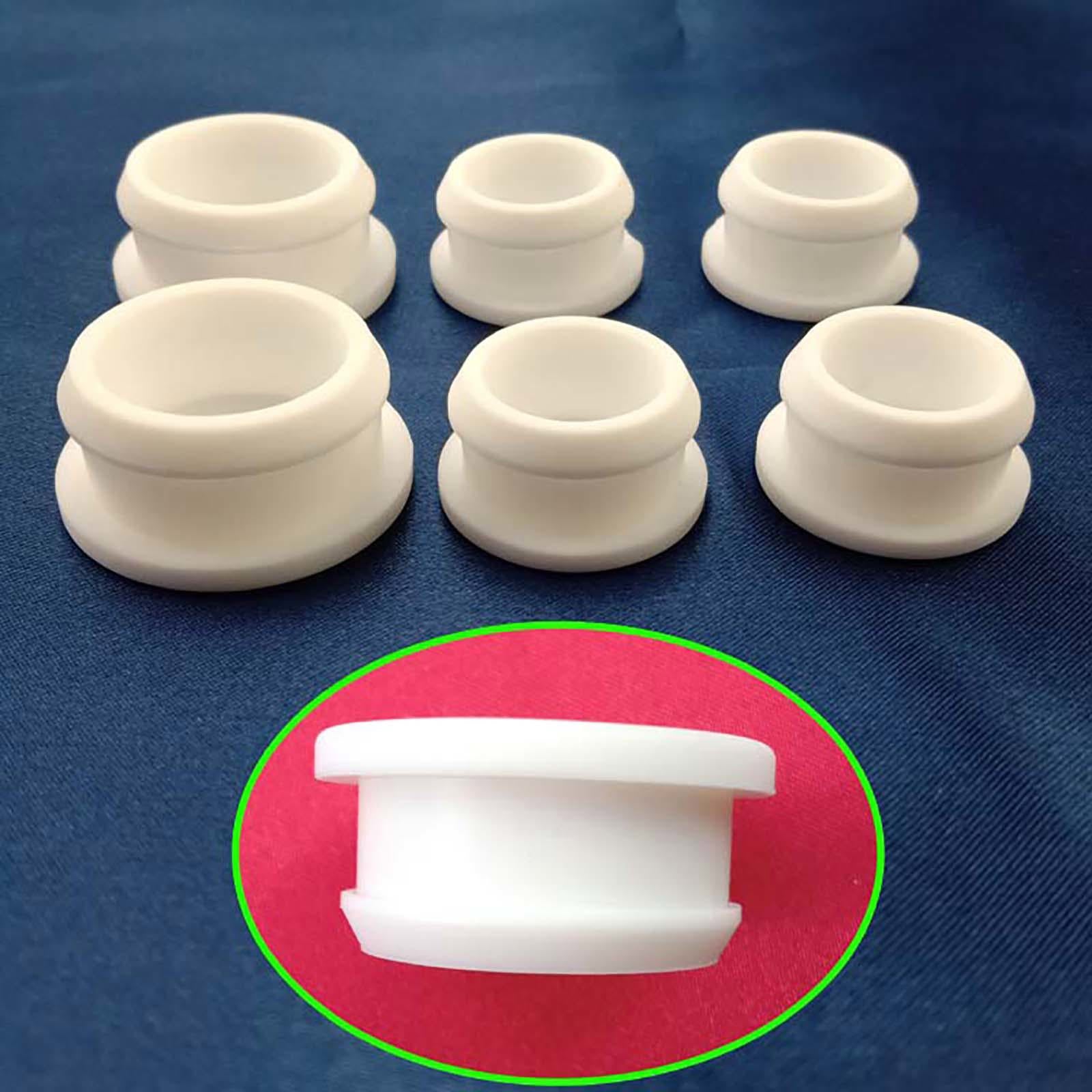 White Snap-on Hole Plugs Silicone Blanking End Caps Seal Pipe Tube Plug 2.5~14mm