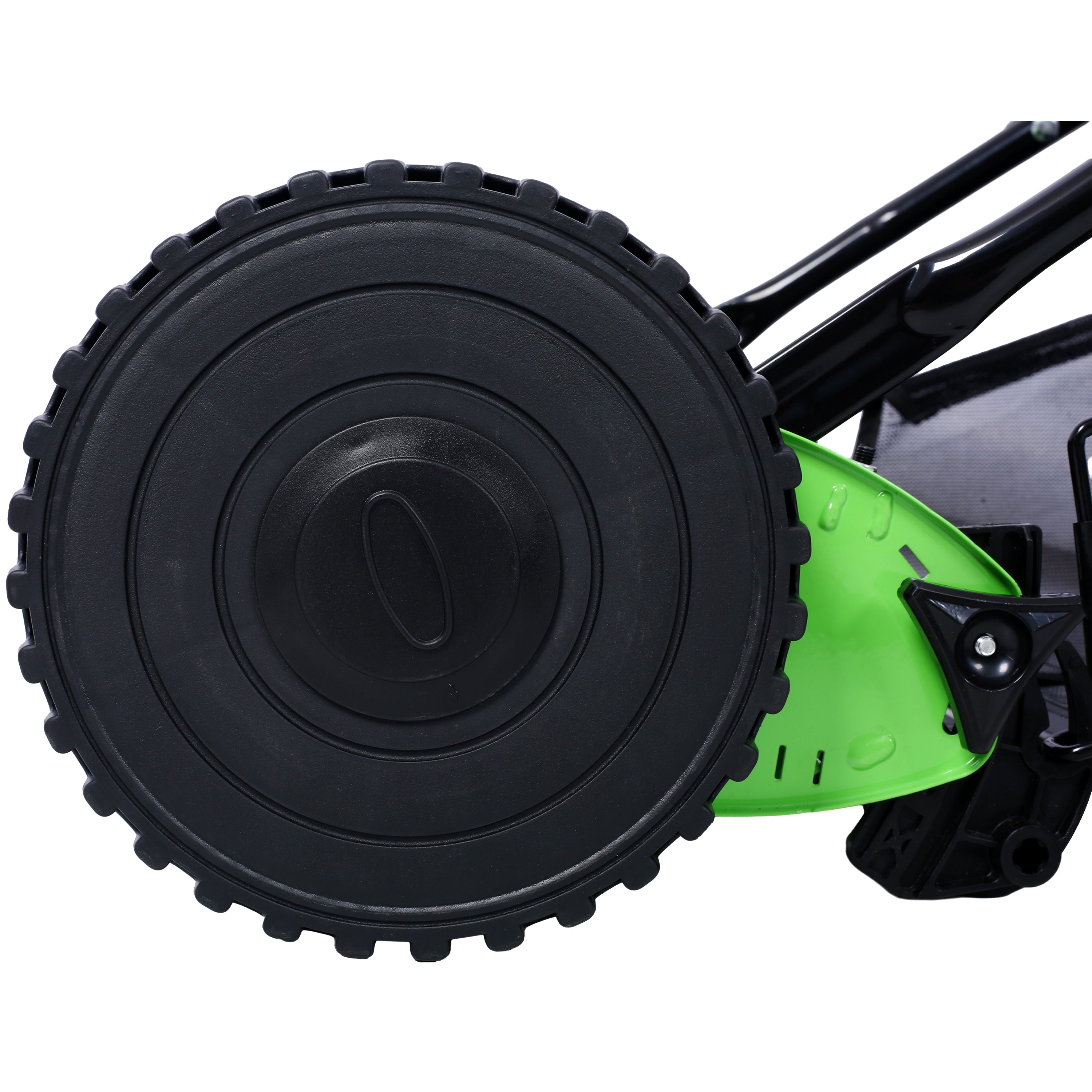 16-Inch 5-Blade Push Reel Lawn Mower with Grass Catcher, BLUE COLOR