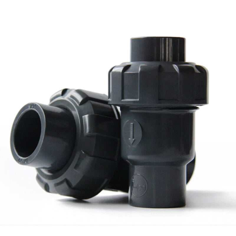 UPVC One Way Non Return Flap Ball Check Valve Pipe Fittings I.D 20 25 32 40mm 
