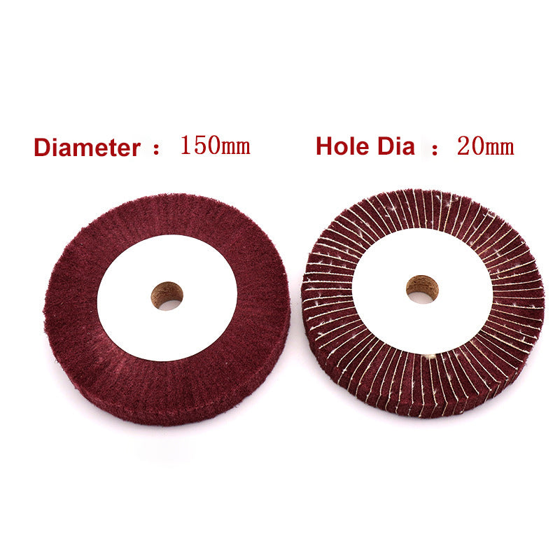 Nylon Fiber Flap Wheel Dia 150-300mm Abrasive Buffing Polishing Wheel Green/Red