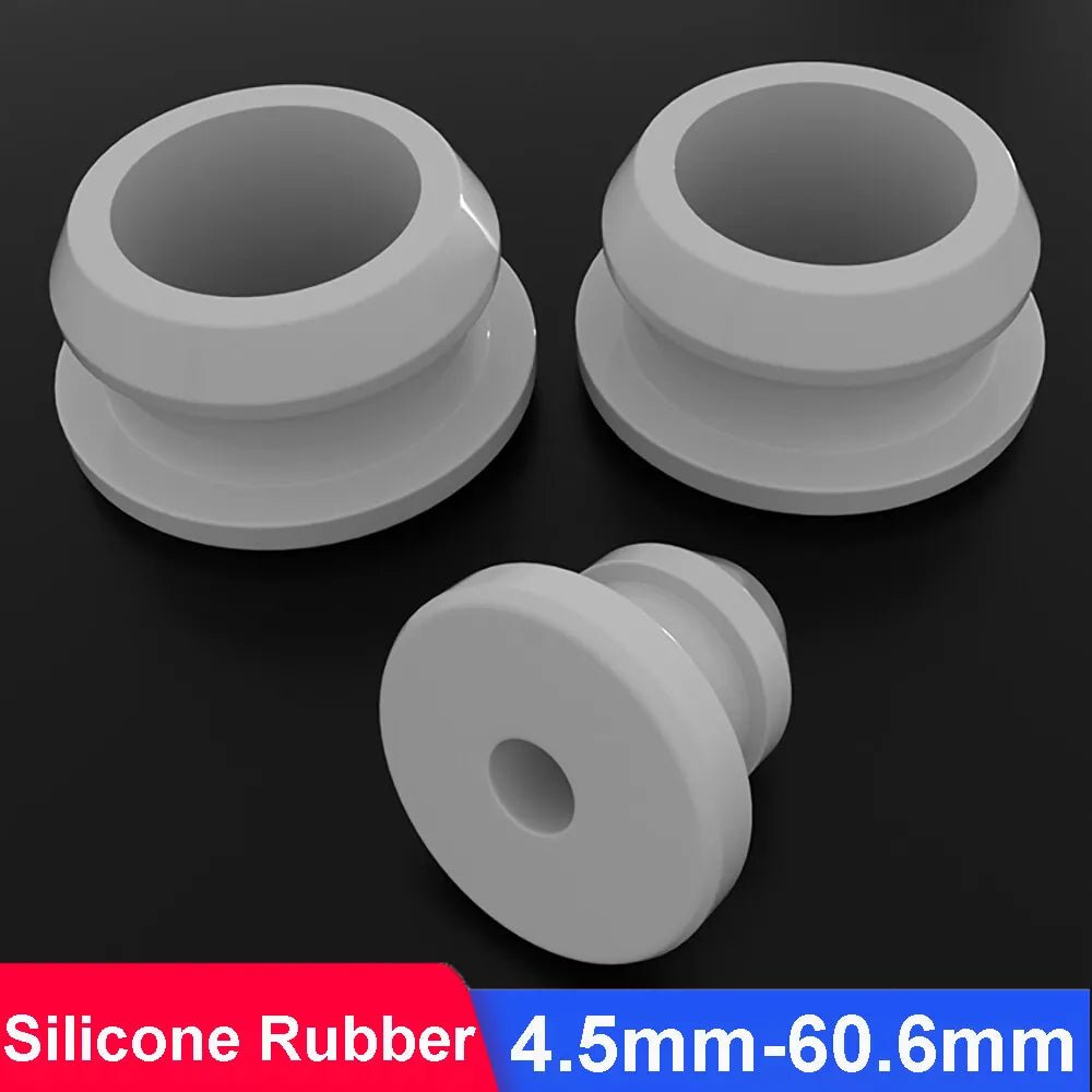 Snap Rubber Grommet Plug Seal Anti - Scratch for Electrical Box Cable Pipe White - HomeDIYer