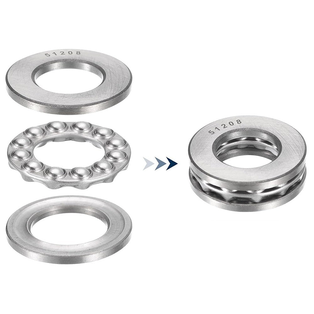 Single Direction 51100 51101 - 51107 Axial Thrust Ball Bearings Plane Bearing