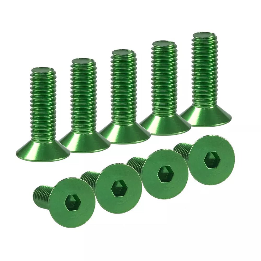 200Pcs Aluminium Alloy Hex Socket Countersunk Flat Head Screw & Washers Assortment Set Gold Colour To Burgundy - HomeDIYer