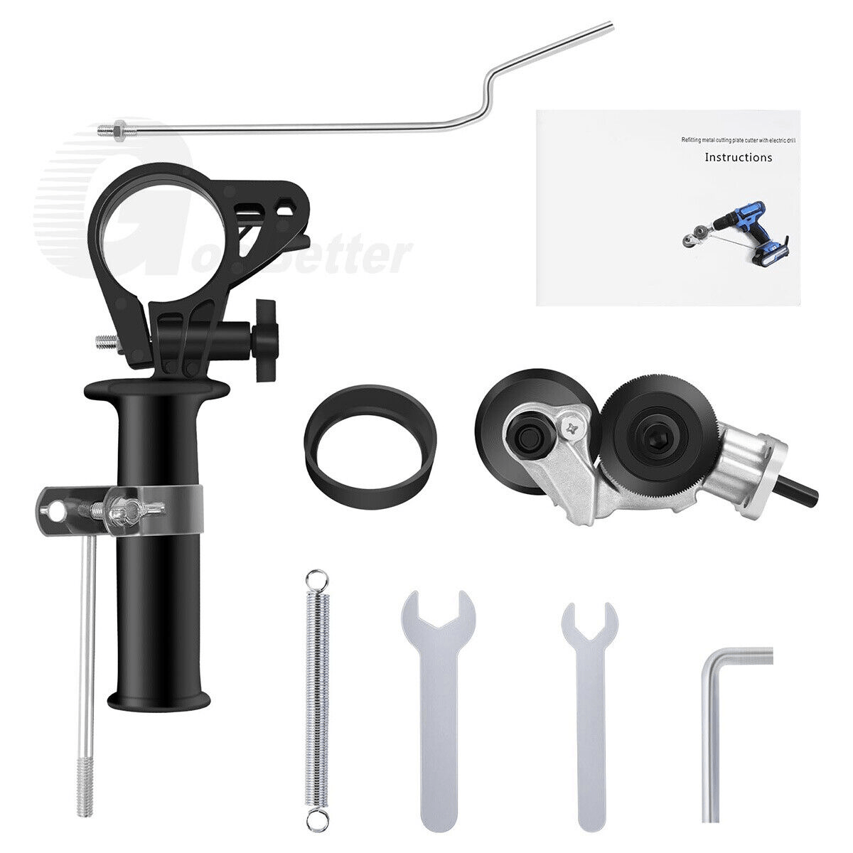 Electric Shears Metal Nibbler Drill Attachment Precise Cutting Sheet Cutter Saw - HomeDIYer