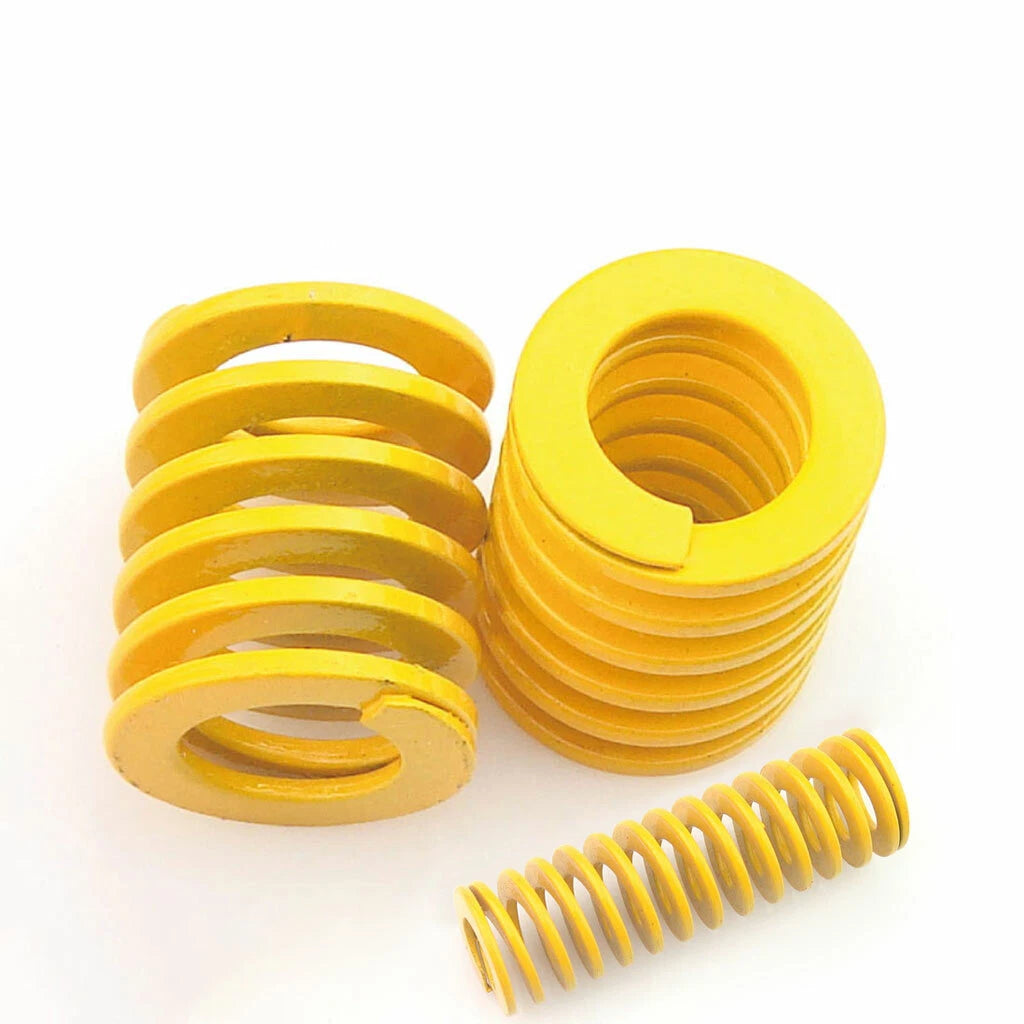 50mm OD Yellow Extra Light Load Compression Mould Die Spring 25mm ID All Sizes