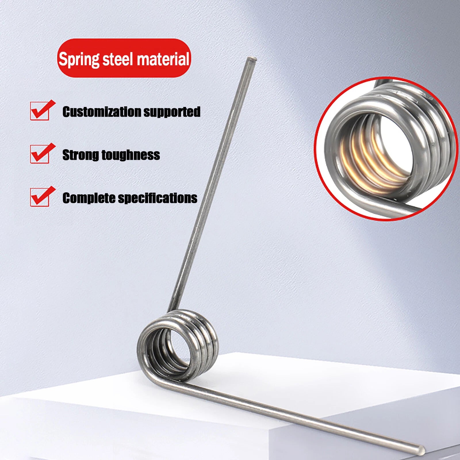 Torsion spring Various Size Length Diameter Assortment 0.6mm Wire Dia,3/6/9 Coil