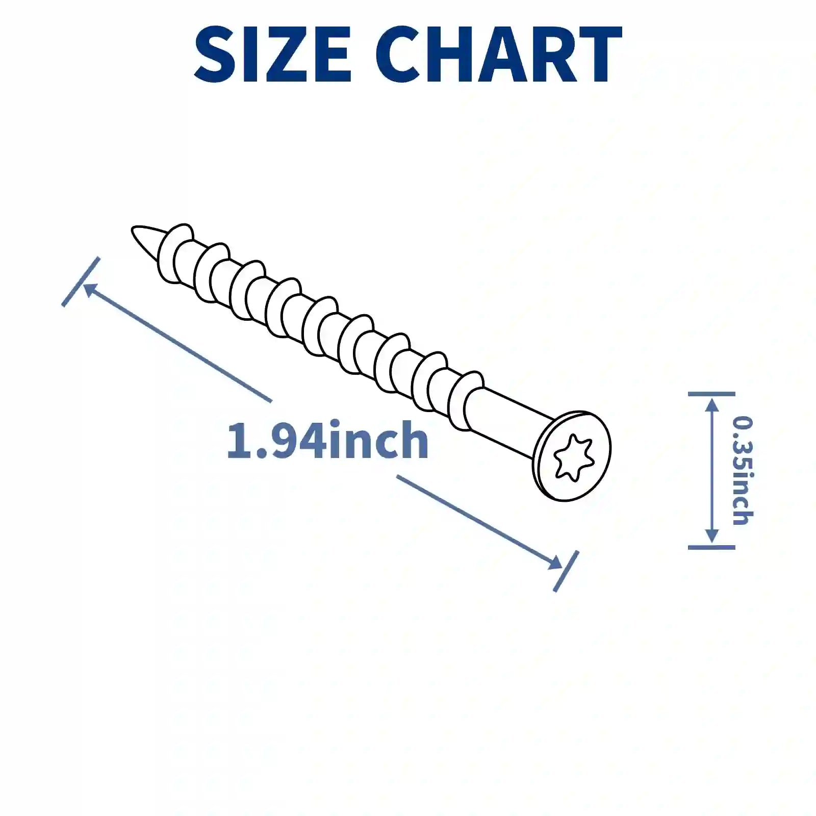 Black Exterior Deck Screws - T25 Torx Drive (Includes Bit) - HomeDIYer