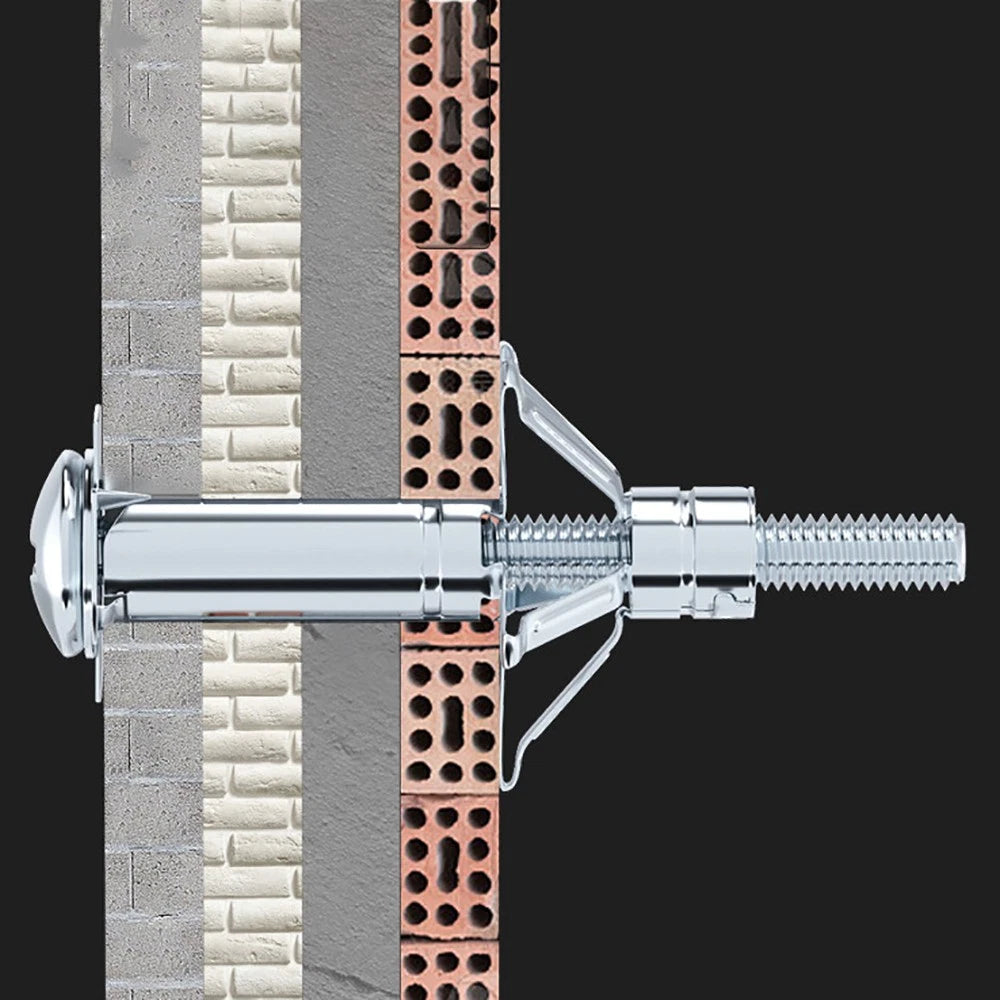 M4–M8 Metal Drywall Expansion Bolts | Hollow Wall Anchors for Plasterboard & Drywall