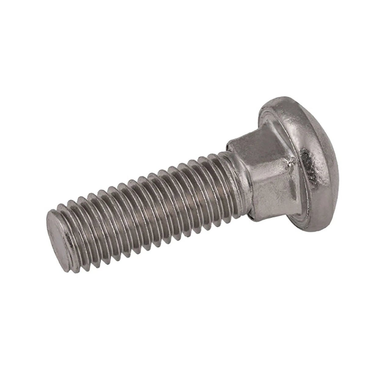 A2 304 Stainless Steel Carriage Bolts — Cup Square Dome Coach Screws M6 M8 M10 M12 - HomeDIYer