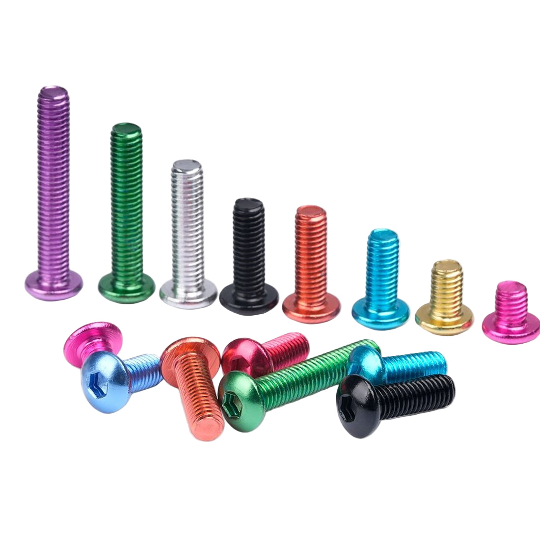 M5 Aluminum Alloy Colourful Anodizing Hex Socket Button Head Screws - HomeDIYer