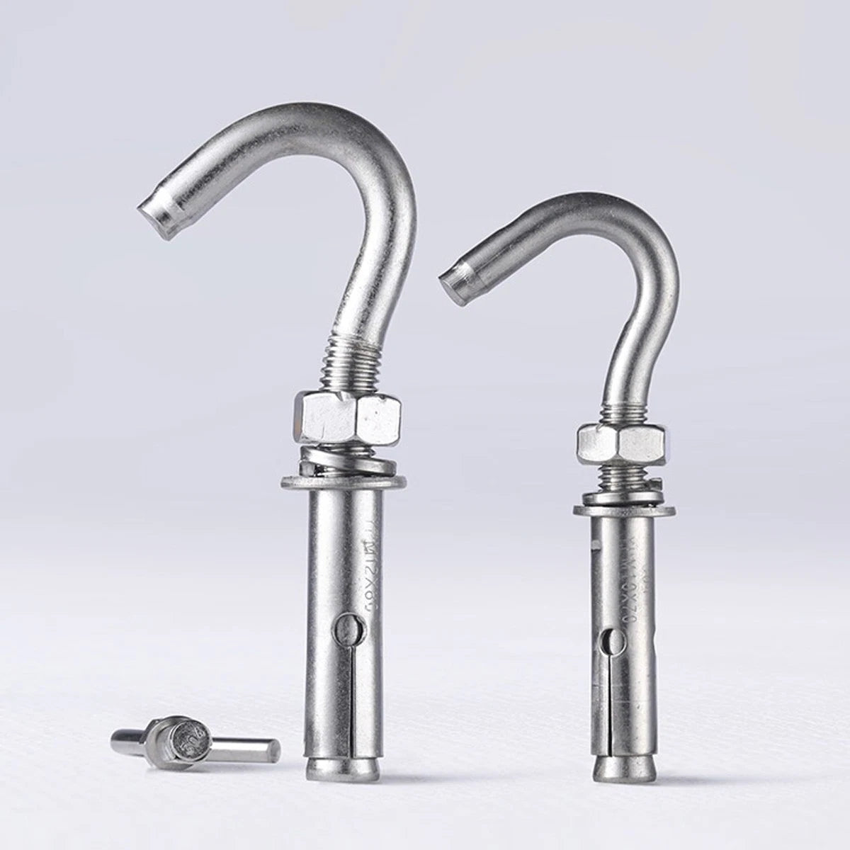 Stainless Steel Open Hook Expansion Anchor Bolts — M6 M8 M10 M12 (304 SS A2)