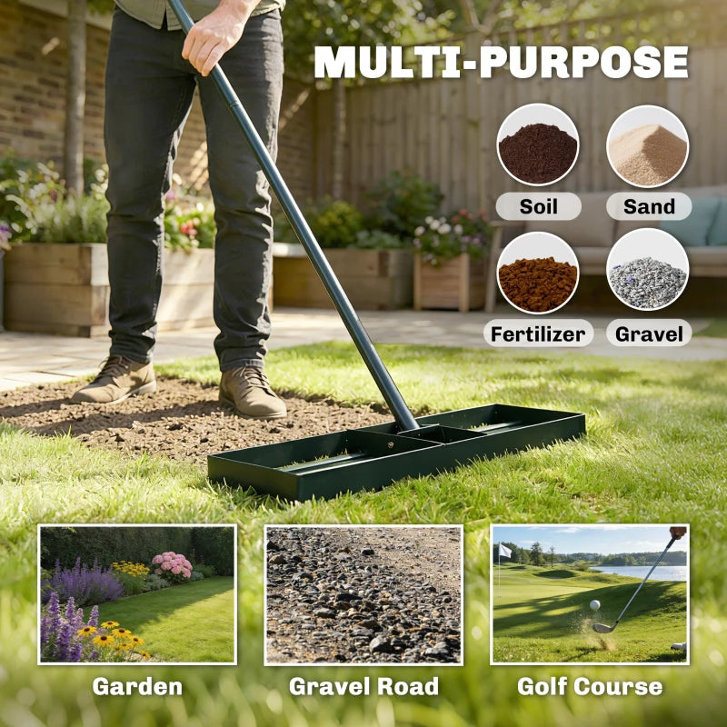 Outdoor Heavy Duty Leveling Rake,Garden Leveling Rake