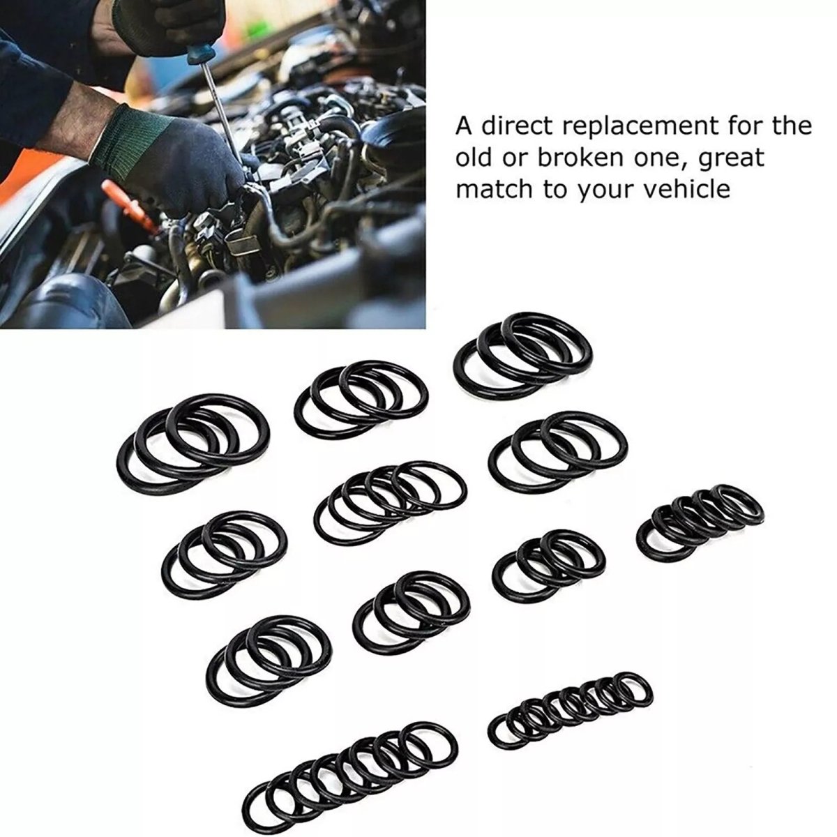 419pcs Rubber O - Ring Assortment Set Metric Kit Automotive Seal Gasket 32 Sizes - HomeDIYer