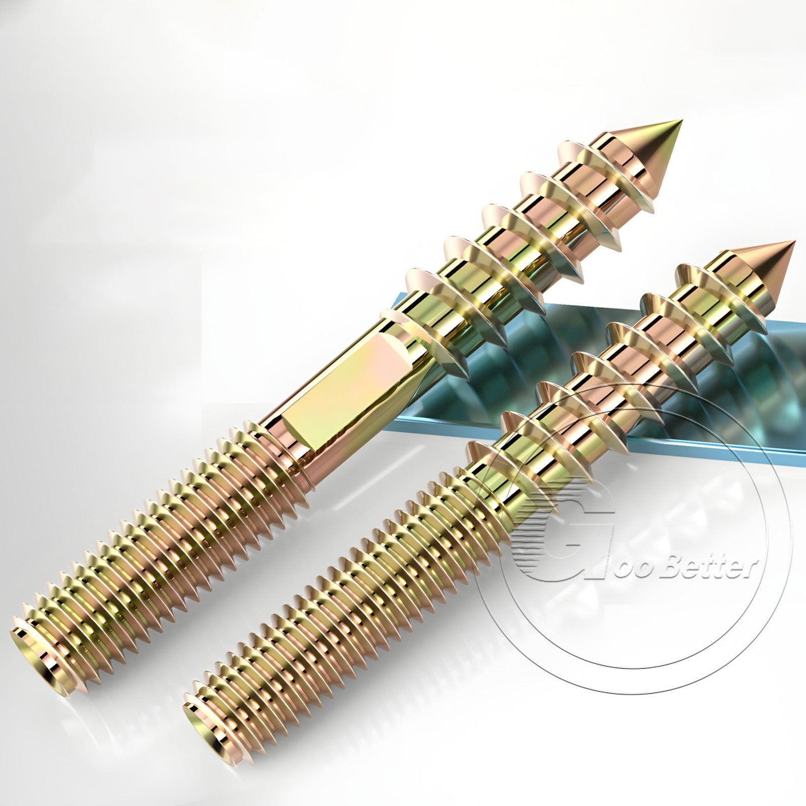 Galvanized Double-Ended Hanger Bolts M4 M5 M6 M8 M10, Wood-to-Metal Screws