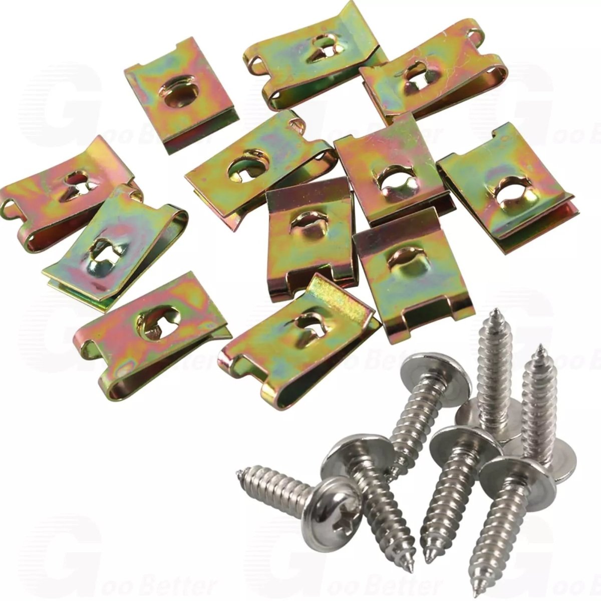 Auto Car U - Clip U Nut and Screw Assortment Kit for Car Dash Door Panel Interior - HomeDIYer