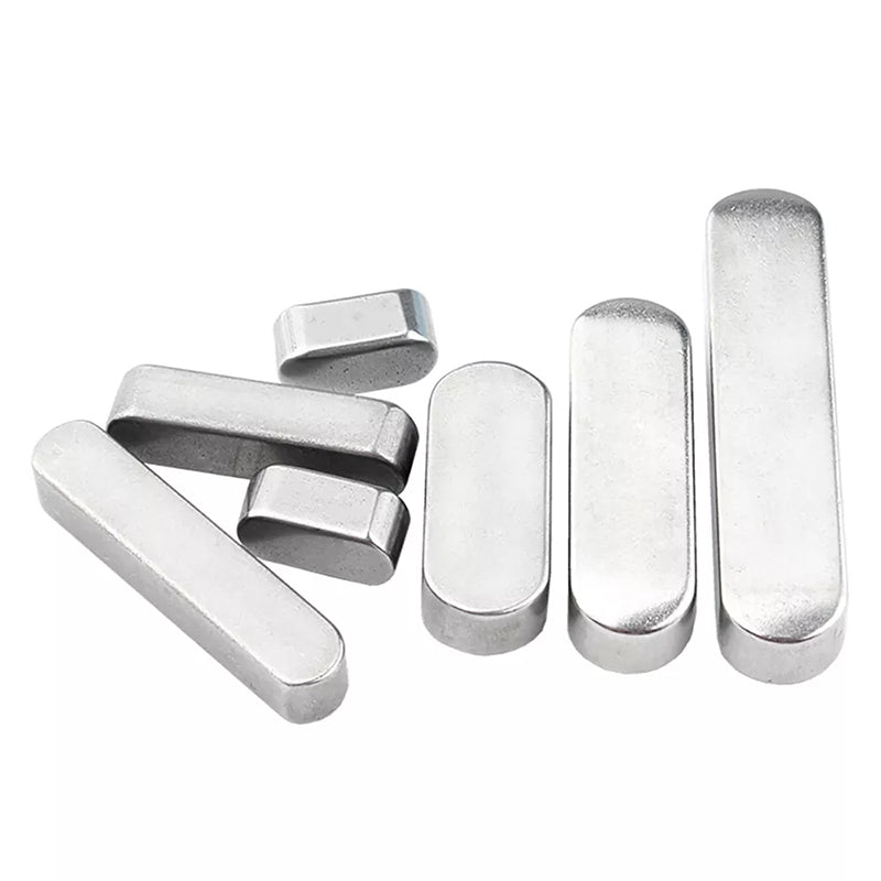 Parallel Keys Round Ends Drive Shaft Steel Type A Feather Key A2 Stainless Steel M3 - M8 - HomeDIYer