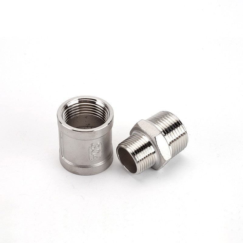BSP Male Female Thread Connector – Stainless Steel Pipe Fittings (1/2" to 1")