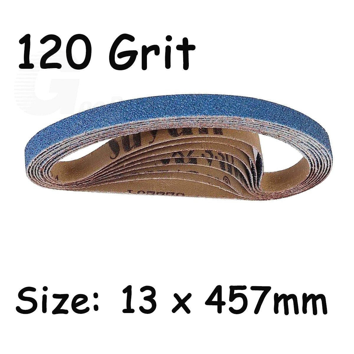 13x457mm Zirconia Corundum Sanding Belt Set 40, 60, 80 & 120 Gri For Power File - HomeDIYer
